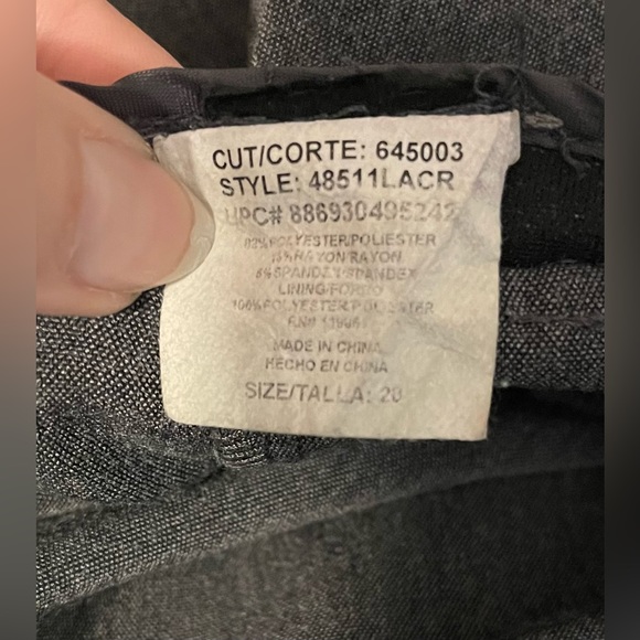 HeartSoul Plus Women’s Size 20 Slacks Trousers Pants Heather Gray - Picture 4 of 4